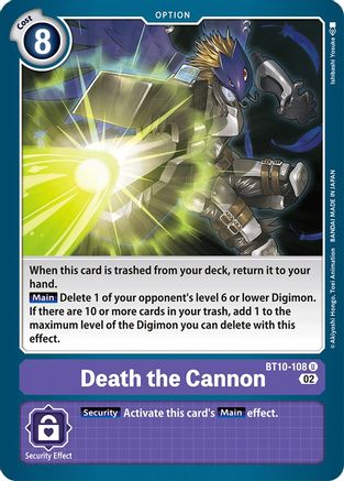 Death the Cannon (BT10-108) - Xros Encounter