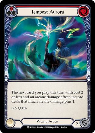 Tempest Aurora (Red) (DYN209) - Dynasty Rainbow Foil