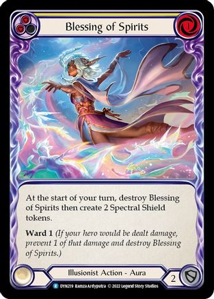 Blessing of Spirits (Yellow) (DYN219) - Dynasty Rainbow Foil