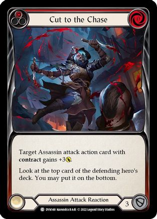 Cut to the Chase (Red) (DYN148) - Dynasty Rainbow Foil