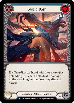 Shield Bash (Blue) (DYN032) - Dynasty Rainbow Foil