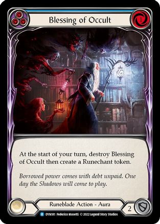 Blessing of Occult (Blue) (DYN181) - Dynasty Rainbow Foil
