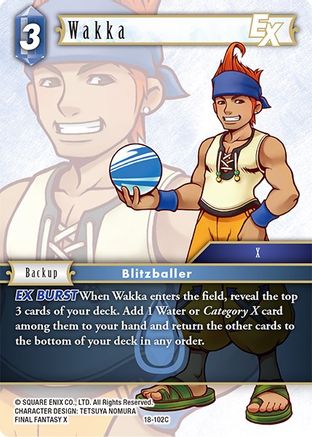 Wakka EX (18-102C) - Resurgence of Power Foil
