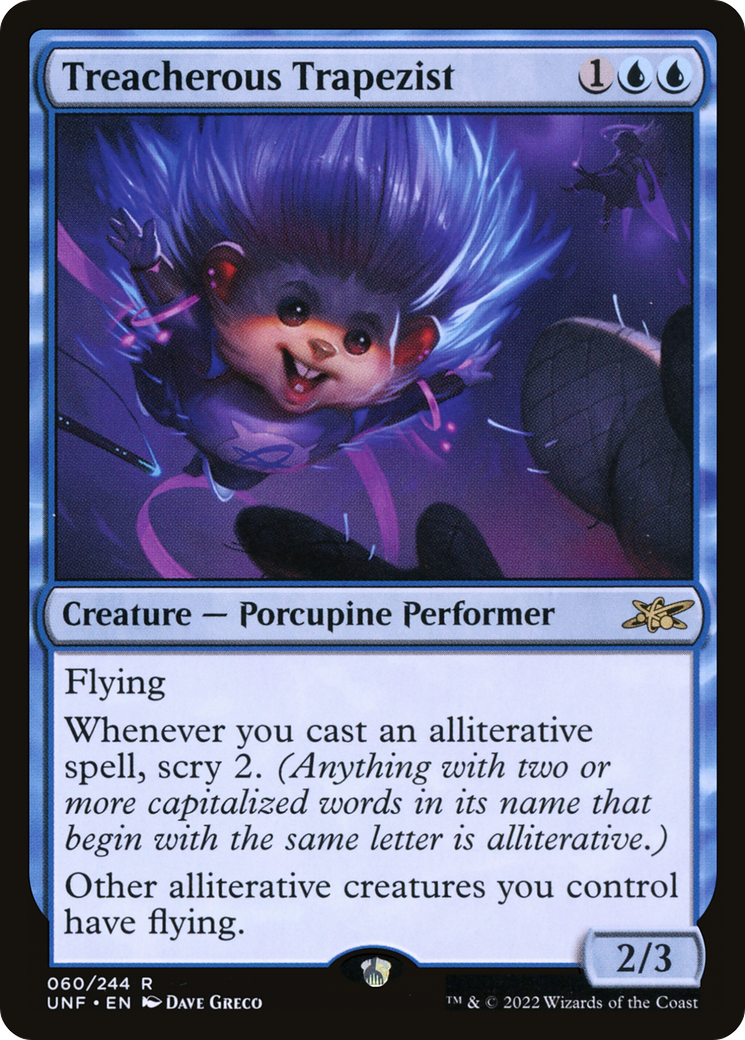 Treacherous Trapezist (UNF-060) - Unfinity Foil