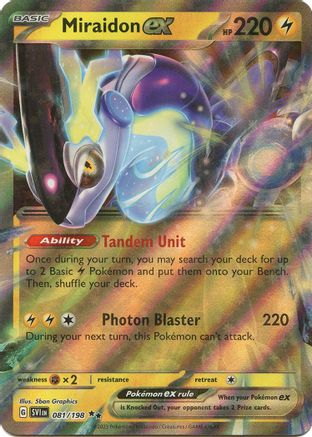 Miraidon ex 081/198 - Holofoil SV01 Scarlet & Violet Base Set - Double Rare