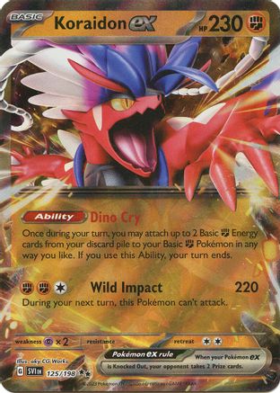 Koraidon ex 125/198 - Holofoil SV01 Scarlet & Violet Base Set - Double Rare