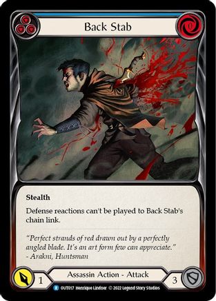 Back Stab (Blue) (OUT017) - Outsiders