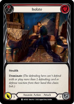 Isolate (Red) (OUT027) - Outsiders Rainbow Foil