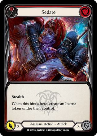 Sedate (Red) (OUT036) - Outsiders Rainbow Foil