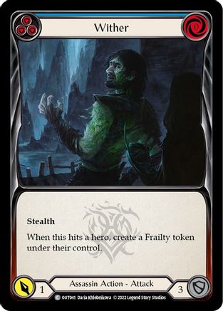 Wither (Blue) (OUT041) - Outsiders Rainbow Foil