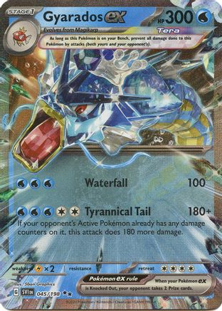 Gyarados ex 045/198 - Holofoil SV01 Scarlet & Violet Base Set - Double Rare
