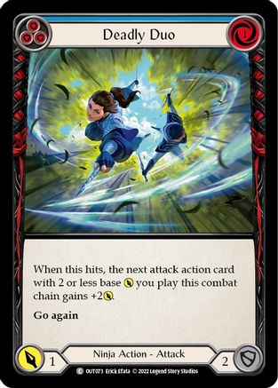 Deadly Duo (Blue) (OUT073) - Outsiders Rainbow Foil