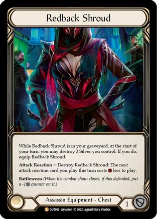 Redback Shroud (OUT011) - Outsiders Rainbow Foil