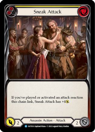 Sneak Attack (Yellow) (OUT019) - Outsiders