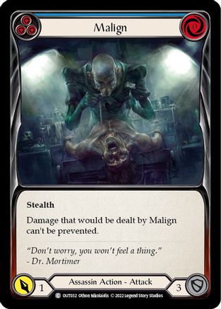 Malign (Blue) (OUT032) - Outsiders