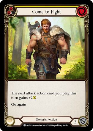 Come to Fight (Yellow) (OUT223) - Outsiders
