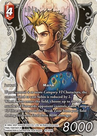 Sabin (Full Art) (19-010H) - From Nightmares Foil