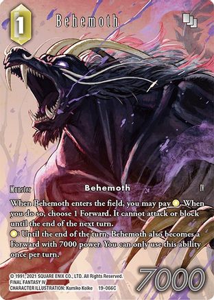 Behemoth (19-066C) (Full Art) (19-066C) - From Nightmares Foil