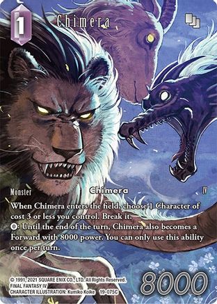 Chimera (Full Art) (19-075C) - From Nightmares Foil