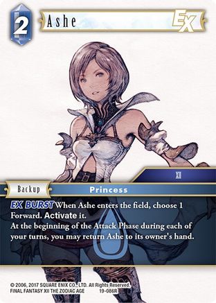 Ashe EX (19-086R) - From Nightmares Foil