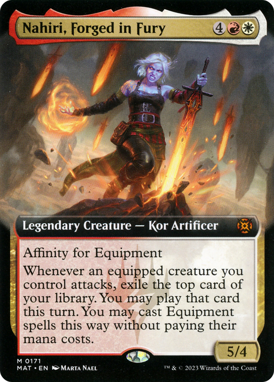 Nahiri, Forged in Fury (MAT-171) - March of the Machine: The Aftermath: (Extended Art)