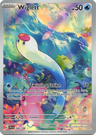 Wiglett 206/198 - Holofoil SV01 Scarlet & Violet Base Set - Illustration Rare