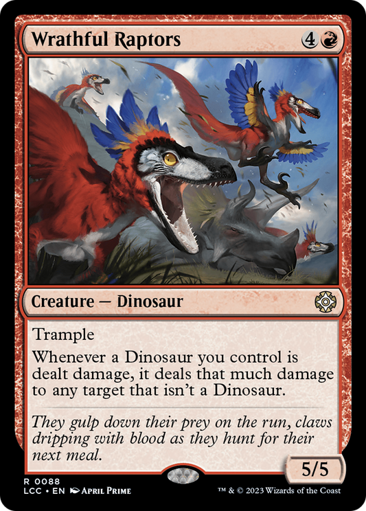 Wrathful Raptors (LCC-088) - The Lost Caverns of Ixalan Commander