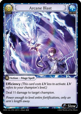 Arcane Blast (239) - Dawn of Ashes 1st Edition Foil