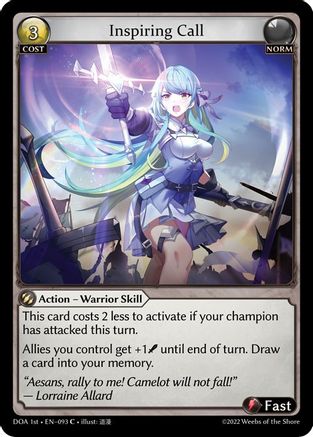 Inspiring Call (093) - Dawn of Ashes 1st Edition