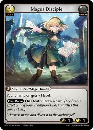 Magus Disciple (098) - Dawn of Ashes 1st Edition Foil