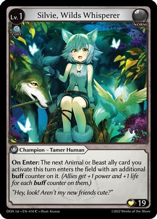 Silvie, Wilds Whisperer (010) - Dawn of Ashes 1st Edition