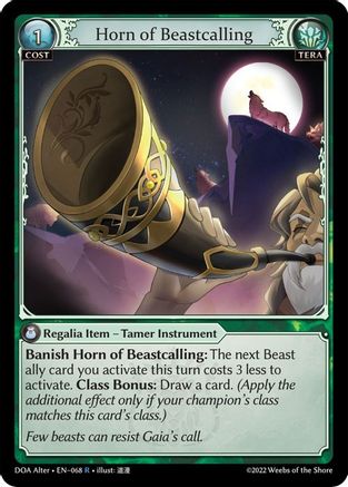 Horn of Beastcalling (068) - Dawn of Ashes Alter Edition Foil