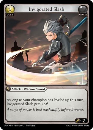 Invigorated Slash (094) - Dawn of Ashes Alter Edition Foil