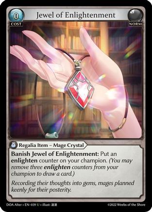 Jewel of Enlightenment (039) - Dawn of Ashes Alter Edition