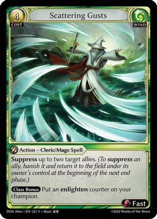 Scattering Gusts (221) - Dawn of Ashes Alter Edition