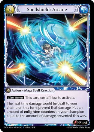 Spellshield: Arcane (247) - Dawn of Ashes Alter Edition