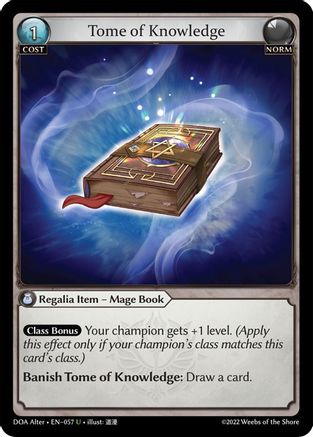 Tome of Knowledge (057) - Dawn of Ashes Alter Edition