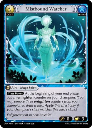 Mistbound Watcher (182) - Dawn of Ashes Alter Edition Foil
