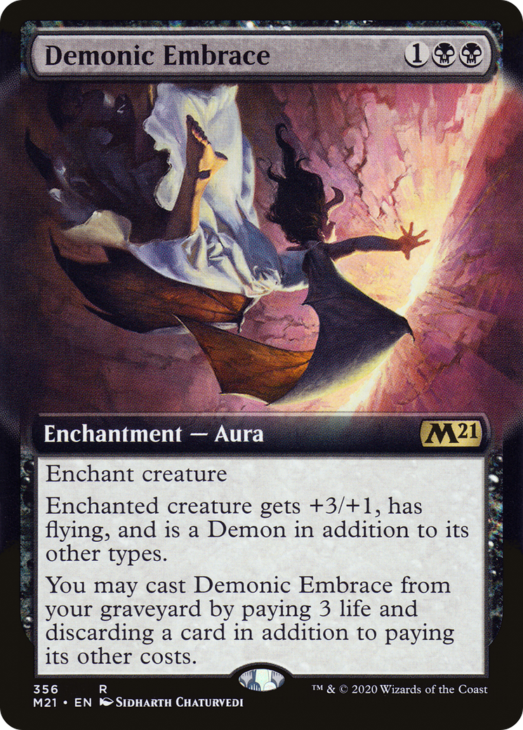 Demonic Embrace (M21-356) - Core Set 2021: (Extended Art)