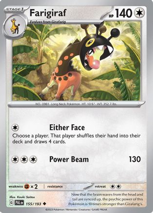 Farigiraf 155/193 SV02 Paldea Evolved - Uncommon