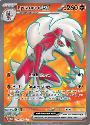 Lycanroc ex 241/193 - Holofoil SV02 Paldea Evolved - Ultra Rare