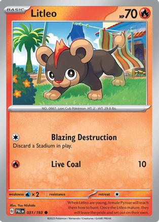 Litleo 031/193 SV02 Paldea Evolved - Common