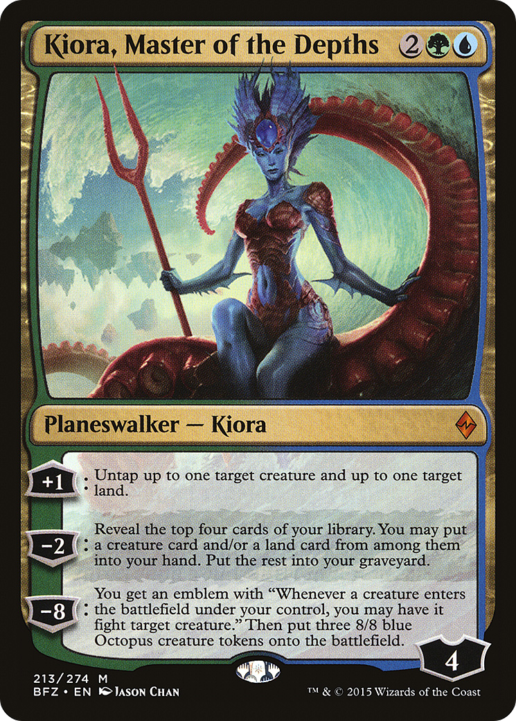Kiora, Master of the Depths (BFZ-213) - Battle for Zendikar