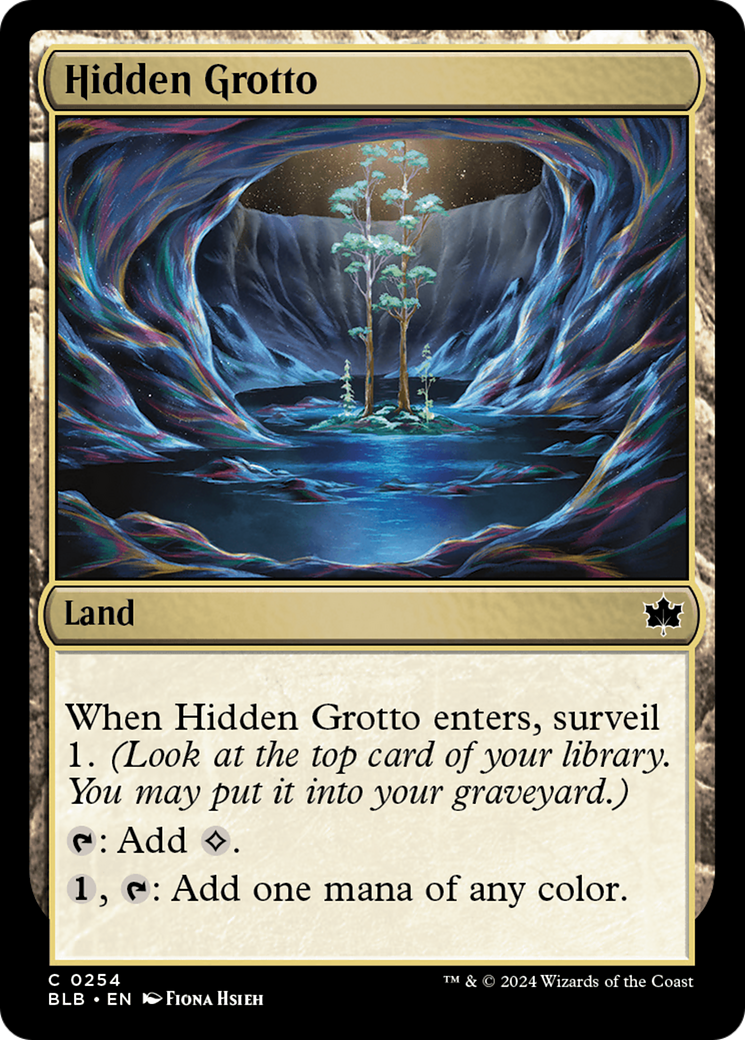 Hidden Grotto (BLB-254) - Bloomburrow Foil