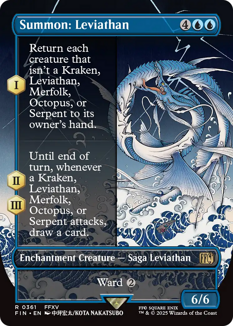 Summon: Leviathan (FIN-361) - FINAL FANTASY: (enchantment) (Borderless)