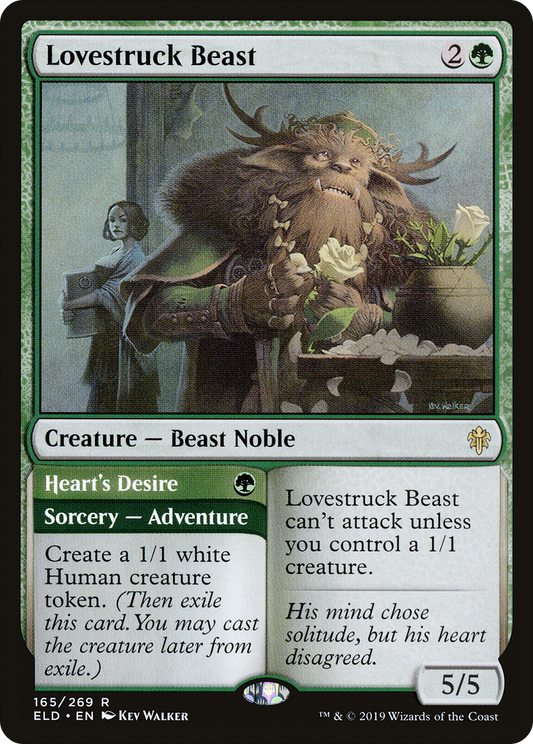 Lovestruck Beast // Heart's Desire (ELD-165) - Throne of Eldraine Foil