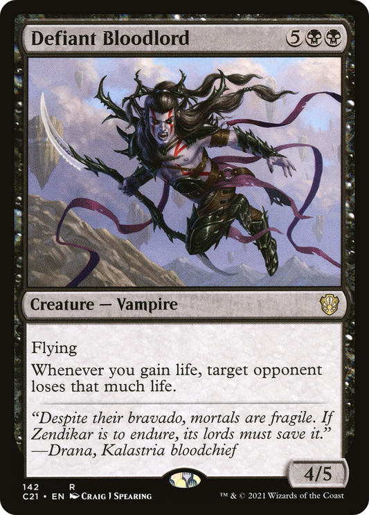 Defiant Bloodlord (C21-142) - Commander 2021
