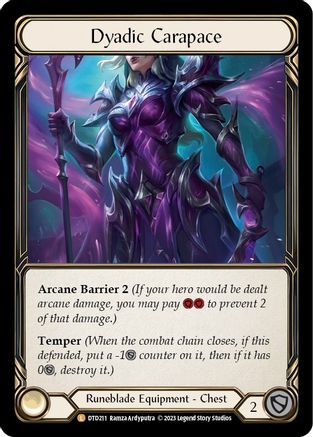Dyadic Carapace (DTD211) - Dusk till Dawn Rainbow Foil