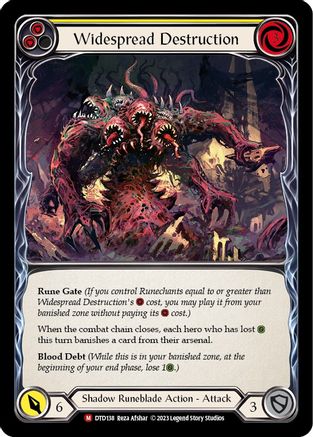 Widespread Destruction (DTD138) - Dusk till Dawn Rainbow Foil