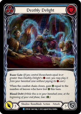 Deathly Delight (Blue) (DTD145) - Dusk till Dawn Rainbow Foil